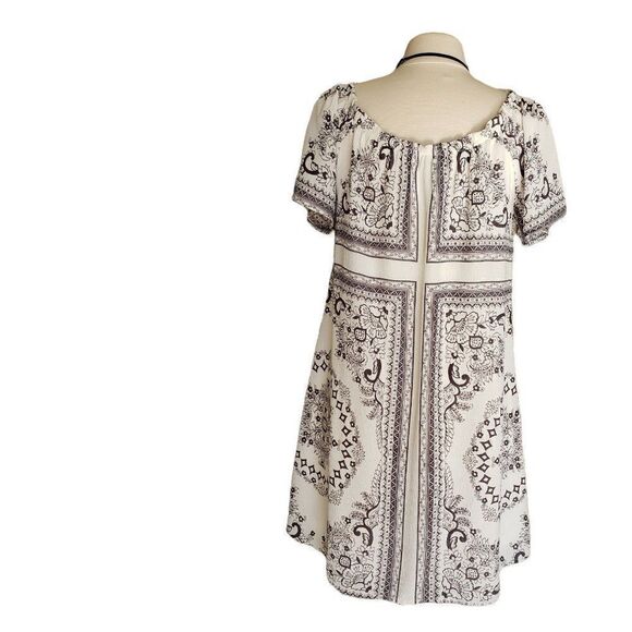 Women's Dress Medium Short Sleeve Casual Chic Geometric Cottagecore - Picture 3 of 4